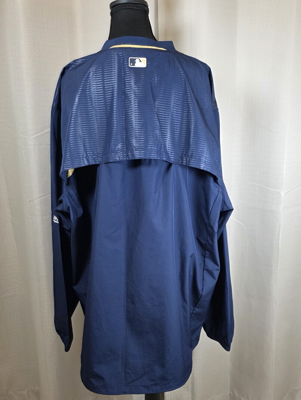 Majestic Milwaukee Brewers Cool Base Pullover Jacket XL MLB - Picture 4 of 16